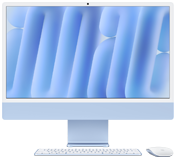 iMac, parte delantera, color azul