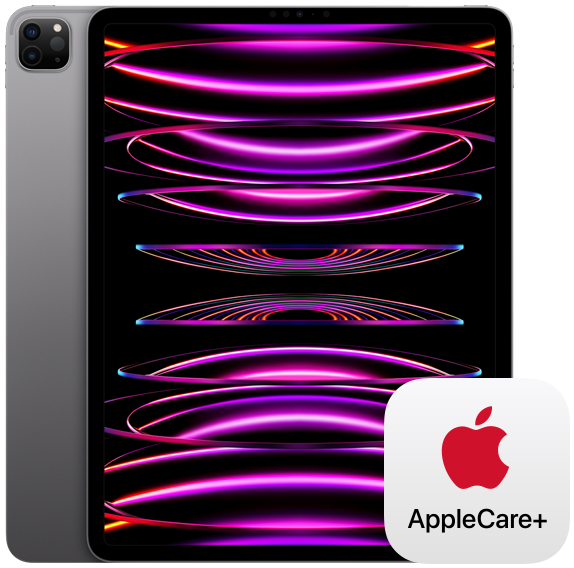 Un iPad Pro y el logotipo de AppleCare+