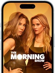 Un iPhone 15 con Apple TV+ que muestra la serie The Morning Show